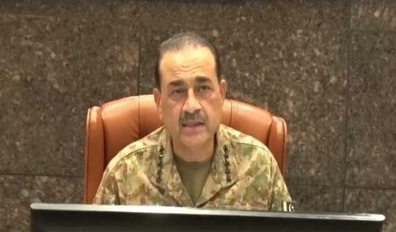 آرمی کے سب سے اوپر پیتل نے ہندوستان کی حمایت یافتہ دہشت گردی کے پراکسیوں کو ‘پوری طاقت’ کے ساتھ ختم کرنے کے لئے وعدہ کیا ہے