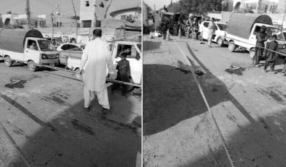 کوئٹہ میں پی پی پی کے ریلی پر دستی بم حملہ دو مردہ افراد کو چھوڑ دیتا ہے